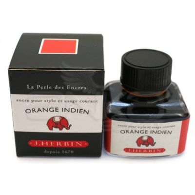 J.Herbin Dolma Kalem Mürekkebi Cam Şişe 30ml-Indian Orange - Indian Orange