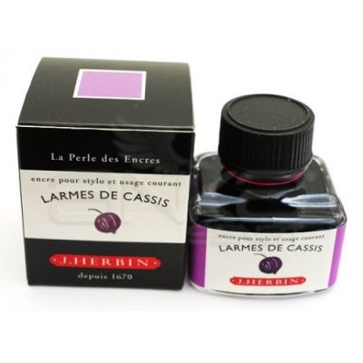 J.Herbin Dolma Kalem Mürekkebi Cam Şişe 30ml-Larmes De Cassis - Larmes De Cassis