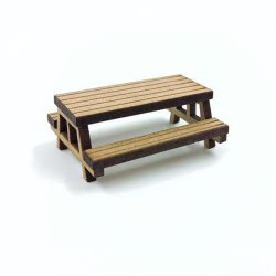 Zig - Jordania Maket Ahşap Piknik Bank 1/50 AP050