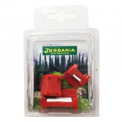 Jordania - Jordania Maket Koltuk Takımı Kırmızı 1/50 3lü SF225051