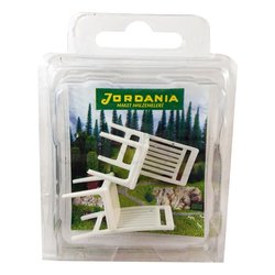 Jordania - Jordania Sandalye Maketi Beyaz 1/25 2li EF3025-03