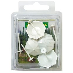 Jordania Şemsiye Maketi Beyaz 1/100 5li MT100B - Thumbnail