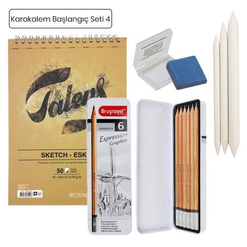 Karakalem Başlangıç Seti 4