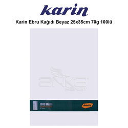 Karin - Karin Ebru Kağıdı Beyaz 25x35cm 70g 100lü