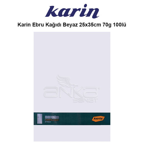 Karin Ebru Kağıdı Beyaz 25x35cm 70g 100lü