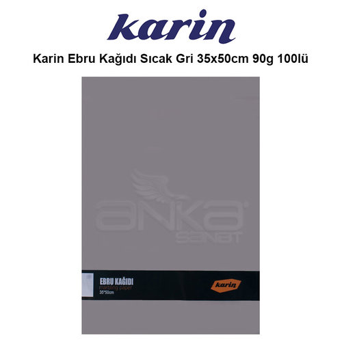 Karin Ebru Kağıdı Sıcak Gri 35x50cm 90g 100lü