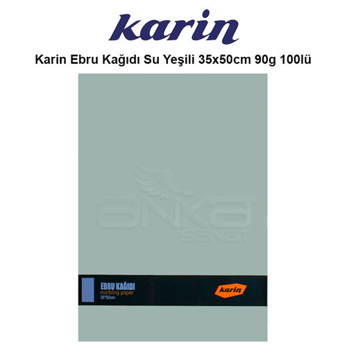 Karin Ebru Kağıdı Su Yeşili 35x50cm 90g 100lü