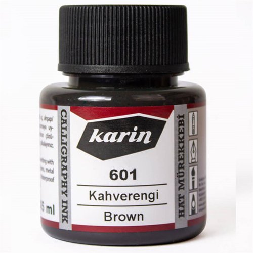Karin Hat Mürekkebi Kahverengi 45ml - Kahverengi