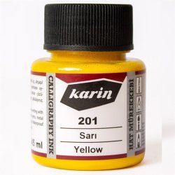 Karin - Karin Hat Mürekkebi Sarı 45ml