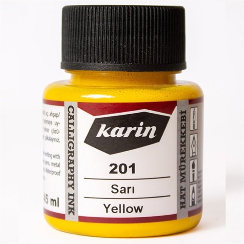 Karin Hat Mürekkebi Sarı 45ml