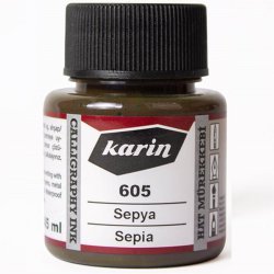 Karin - Karin Hat Mürekkebi 605 Sepya 45ml