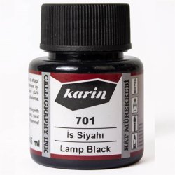 Karin - Karin Hat Mürekkebi 701 İs Siyahı 45ml