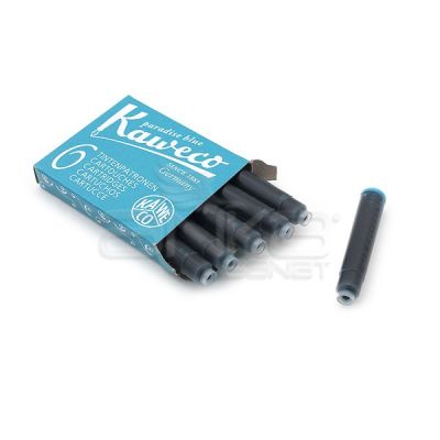 Kaweco Mürekkep Kartuşu 6lı Paket Turkuaz - Turkuaz
