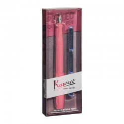 Kaweco - Kaweco Perkeo Roller Set Pembe Şakayık