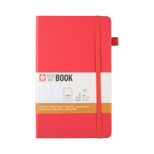 Sakura Sketch Book 140g 80 Yaprak 13x21cm Kırmızı Noktalı