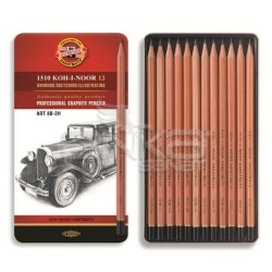 Koh-i-Noor - Koh-i-Noor Toison Dor 12 Dereceli Kalem Seti Art 8B-2H (1512N)