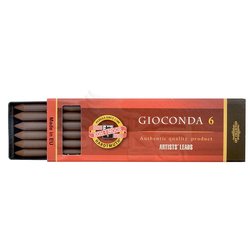 Koh-i-Noor - Koh-i-Noor Gioconda Grafit Uç 5.6 x 120mm 6lı 4377 Light Brown Sepia