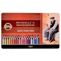 Koh-i-Noor - Koh-i-Noor Mondeluz Aquarell Sulu Boya Kalem Seti 36lı 3725