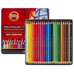 Koh-i-Noor - Koh-i-Noor Polycolor Kuru Boya Kalemi 24lü Set (1)