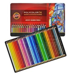 Koh-i-Noor - Koh-i-Noor Polycolor Kuru Boya Kalemi 36lı Set