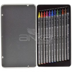 Koh-i-Noor Progresso Aquarell Woodless Coloured Pencil Set 12li - Thumbnail