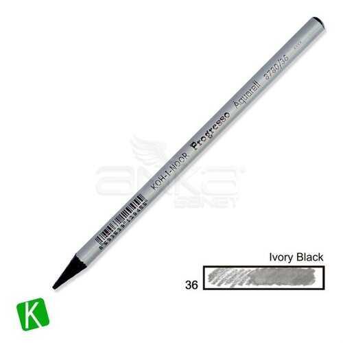 Koh-i-Noor Progresso Aquarelle Woodless Kalem Black 8780/36 - 36 Black