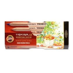 Koh-i Noor - Koh-i Noor Jumbo Triangular Kuru Boya Kalem Seti 12li