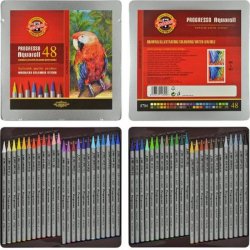 Koh-i-Noor Progresso Aquarell Woodless Coloured Pencil Set 48li 8786 - Thumbnail