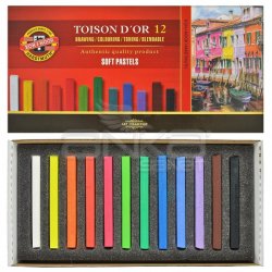 Koh-i-Noor - Koh-i-Noor Toison Dor Soft Pastel Köşeli 12li (8582)