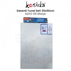 Kosida - Kosida Desenli Tuval Seti 35x50cm İtfaiye No:KDTS-05