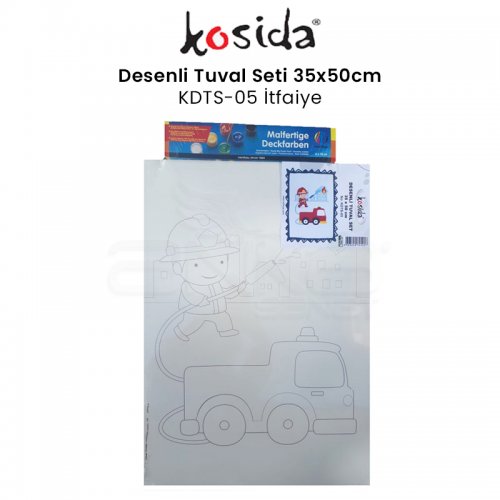Kosida Desenli Tuval Seti 35x50cm İtfaiye No:KDTS-05