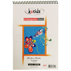 Kosida - Kosida Kindergarden Blok Resim Defteri 130g 30 Yaprak 25x35 10 628 134