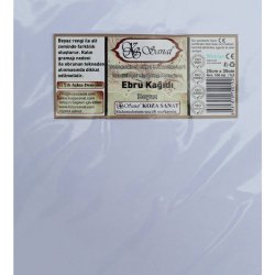 Koza Sanat - Koza Sanat Ebru Kağıdı Beyaz 25x35cm 100lü