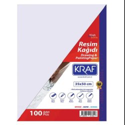 Kraf - Kraf Resim Kağıdı 35x50cm 100lü
