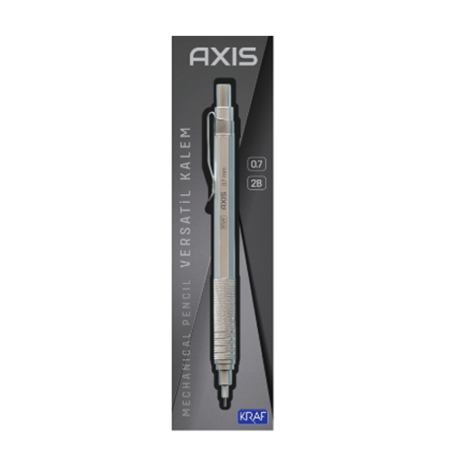 Kraft Versatil Kalem Gümüş AXIS 0.7mm