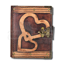 Krafton - Krafton Deri Defter Küçük Boy Heart to Heart 64203-8