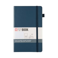 Sakura - Sakura Sketch Book 140g 80 Yaprak 13x21cm Lacivert Kareli