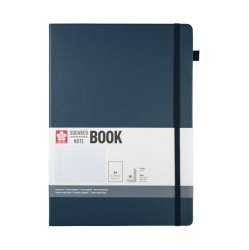 Sakura - Sakura Sketch Book 140g 80 Yaprak 21x29,7cm Lacivert Kareli