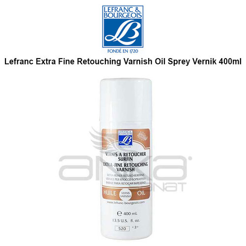 Lefranc Extra Fine Retouching Varnish Oil Sprey Vernik 400ml