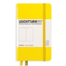 Leuchtturm1917 Çizgisiz Not Defteri Limon Sarı 80g A6 - Thumbnail