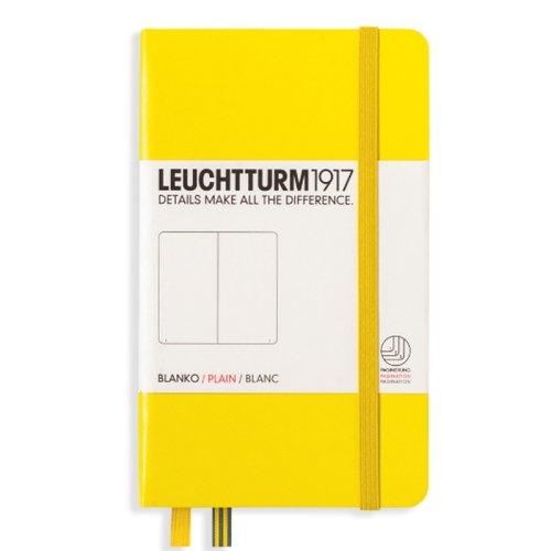 Leuchtturm1917 Çizgisiz Not Defteri Limon Sarı 80g A6