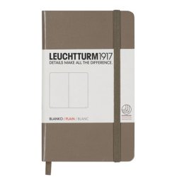 Leuchtturm - Leuchtturm1917 Çizgisiz Not Defteri Boz Kahverengi 80g A6