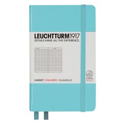 Leuchtturm - Leuchtturm1917 Kareli Not Defteri Turkuaz 80g A6