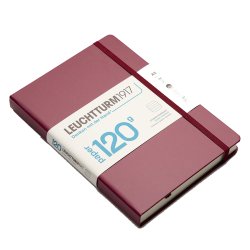 Leuchtturm - Leuchtturm1917 Çizgili Eskiz Not Defteri Bordo 120g A5 (1)