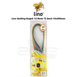 Lino Karadeniz - Lino Quilling Kağıdı 12 Renk 72 Şerit 10x500mm