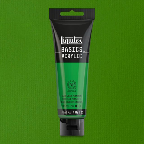 Liquitex Basics Akrilik Boya 118ml Green Light Permanent 312 - Green Light Permanent 312