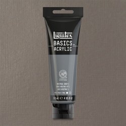 Liquitex - Liquitex Basics Akrilik Boya 118ml Grey Neutral Value 5 599