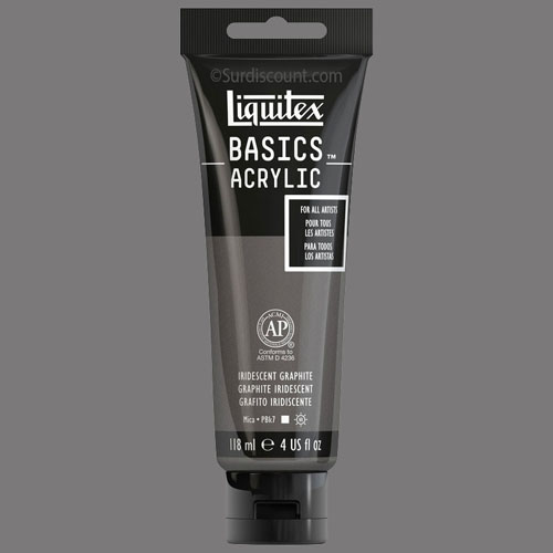 Liquitex Basics Akrilik Boya 118ml Iridescent Graphite 49 - Iridescent Graphite 49