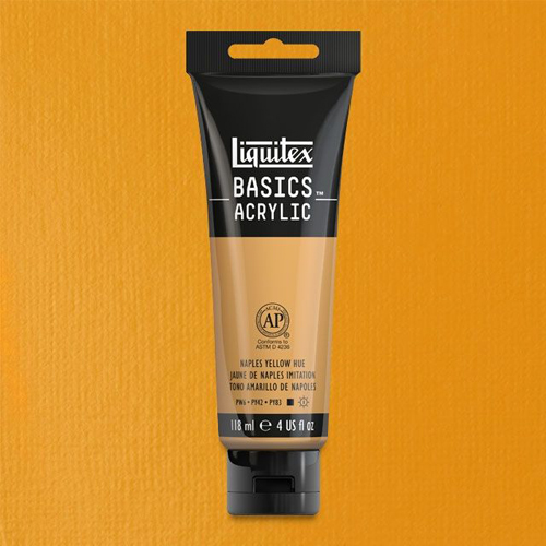 Liquitex Basics Akrilik Boya 118ml Naples Yellow Hue 601 - Naples Yellow Hue 601