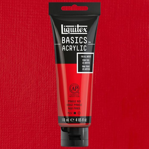 Liquitex Basics Akrilik Boya 118ml Pyrrole Red 321 - Pyrrole Red 321